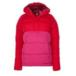 O’Neill Snowboard Anorak Puffer in Fiery Red